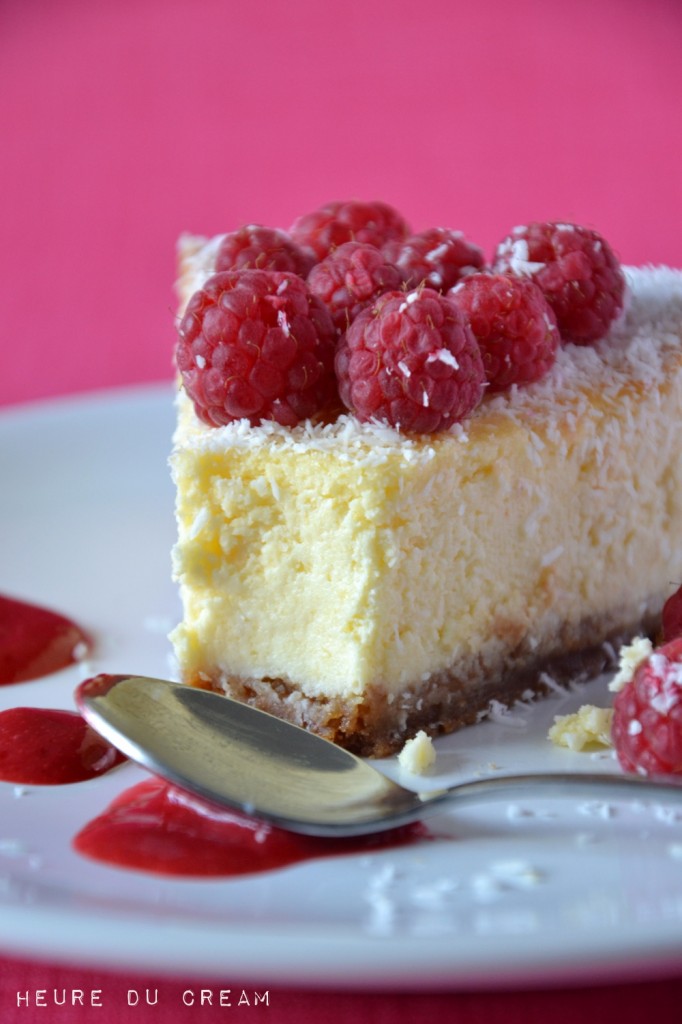 cheesecake coco framboises