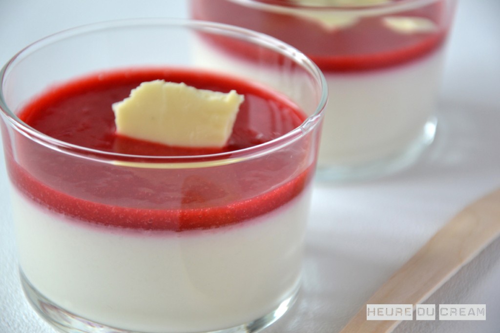 panna cotta framboise coco