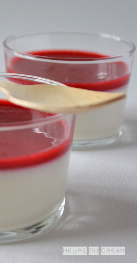 panna cotta framboise coco