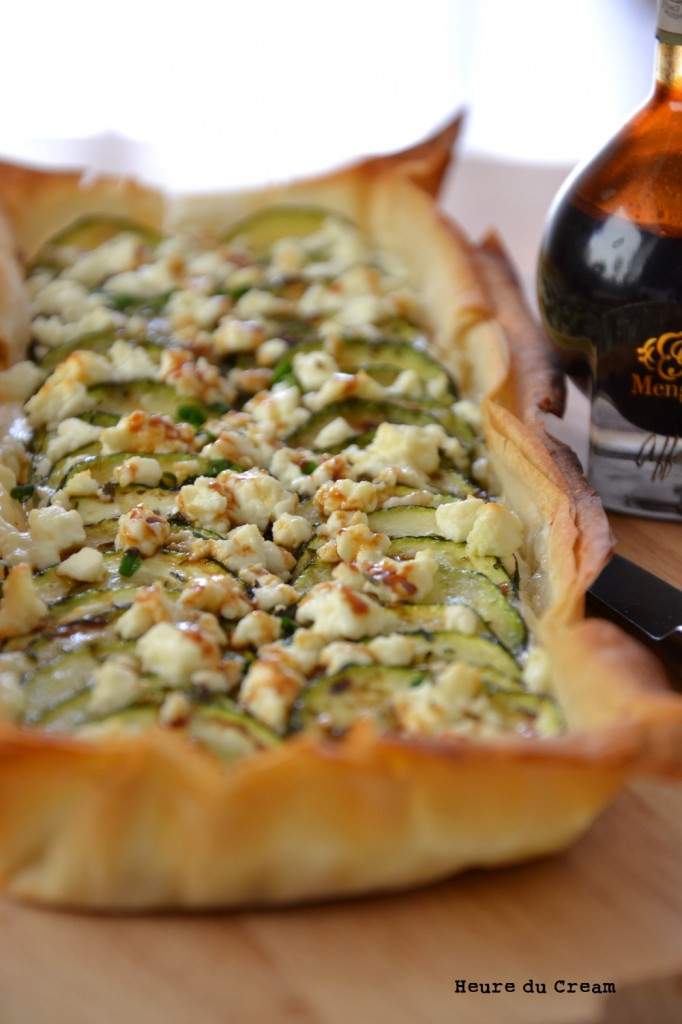 Tarte feta courgettes