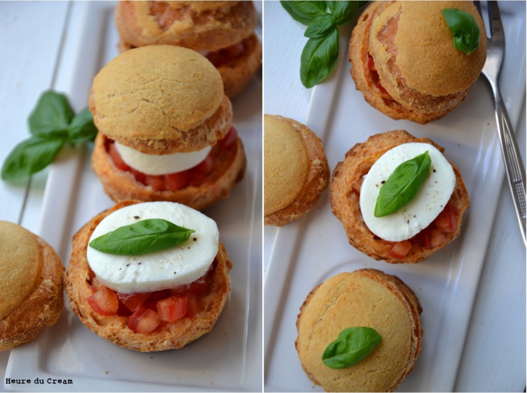 choux caprese tomate mozzarella