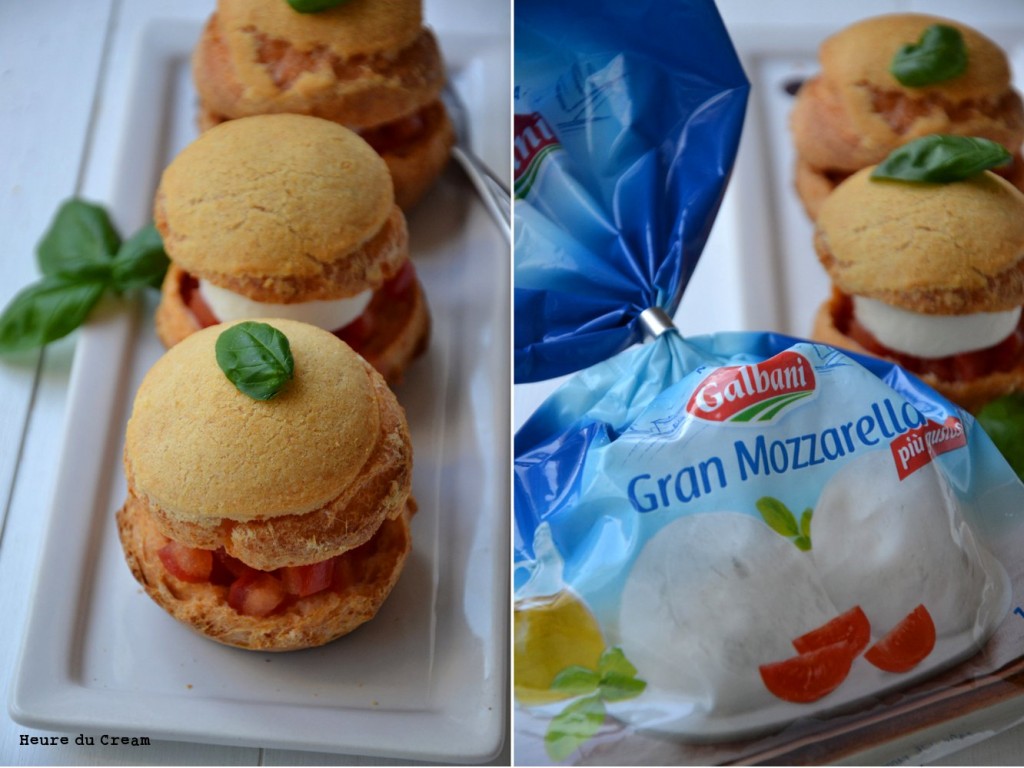 choux caprese tomate mozzarella