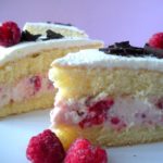 Le tendre et creamy aux framboises