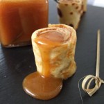 Amuse-crêpes à la mousse au chocolat caramel