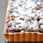 Tarte aux quetsches, crumble à la cannelle