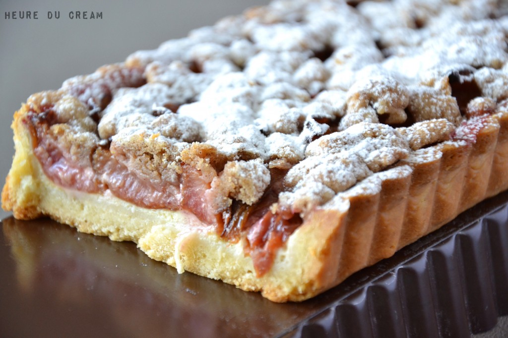 tarte aux quetsches crumble cannelle