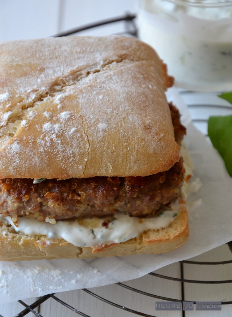 burger agneau quinoa