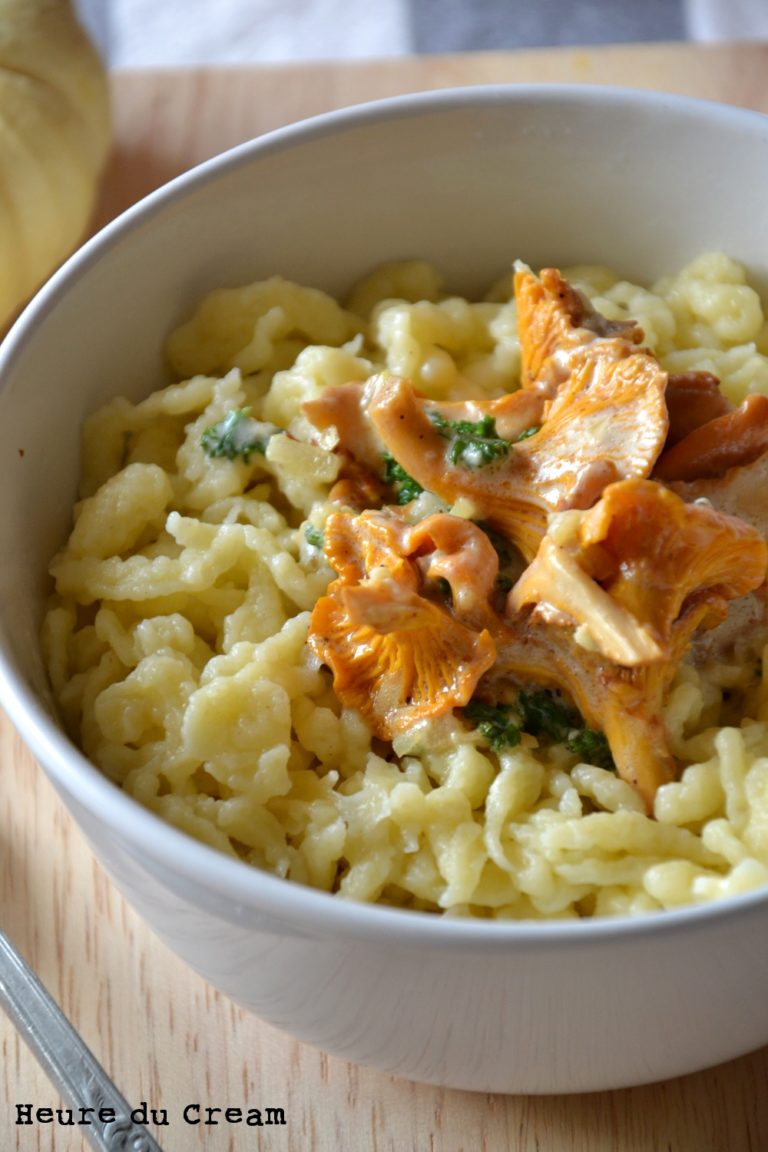 Spaetzle ou spätzle aux girolles - L'Heure du CreamL'Heure du Cream