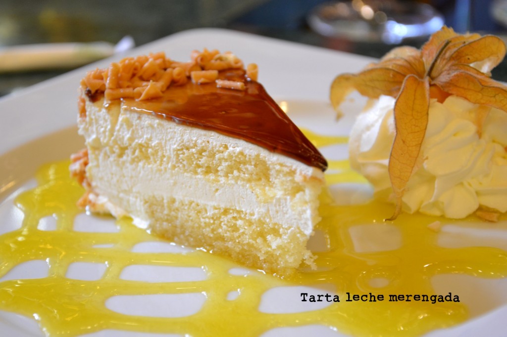 Tarta leche merenagada