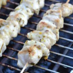 Brochettes de poulet citron coriandre