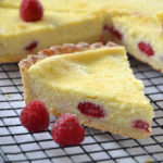 Tarte ricotta framboises