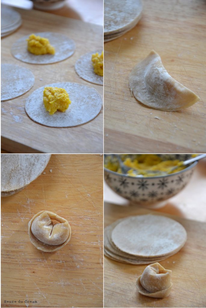 Tortellini à la courge et aux champignons