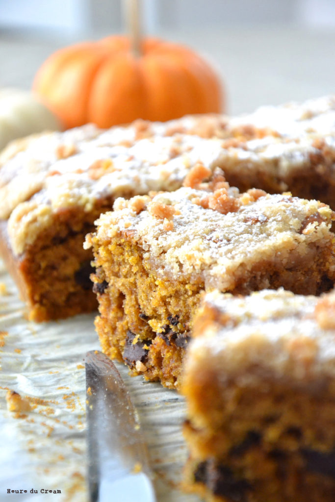 Crumb cake au butternut et pépites de chocolat