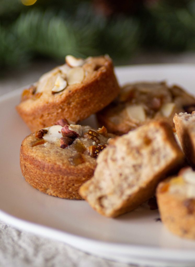 financiers noël fruits confits